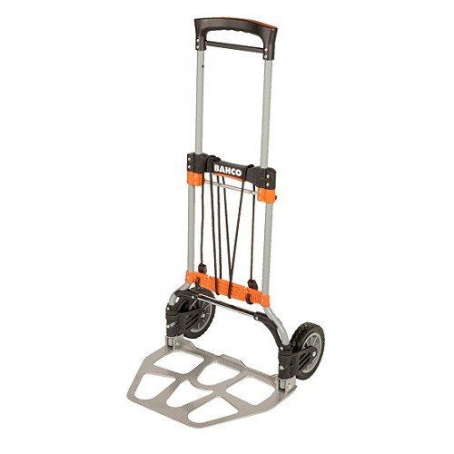 Chariot de transport repliable avec plateau en aluminium