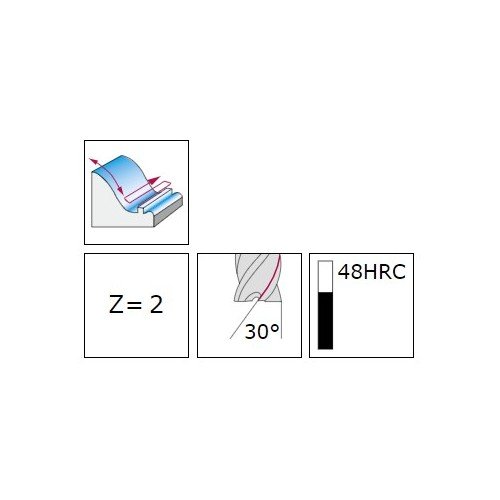 Mini fraise hémisphérique H4046918-1.5-15
