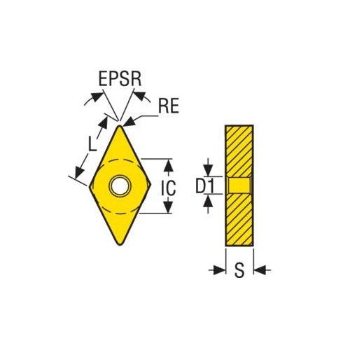Plaquette négative ISO P DNMG150608R-UX TS2500