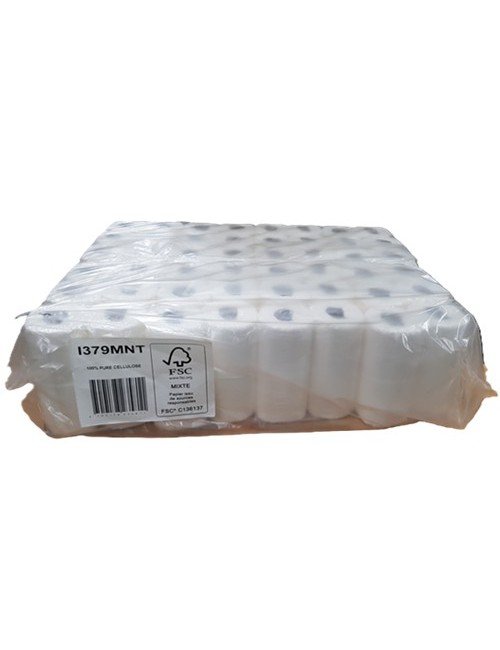 Pack de 96 rouleaux papier toilette petit rouleau 2 plis microgaufré 180 feuilles